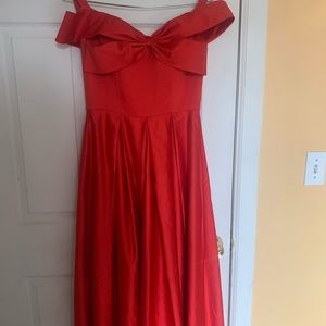 fancy red bow dress